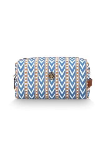PIP STUDIO Coco Kosmetiktasche medium Samba Stripe blau 21,5x10x10,5cm
