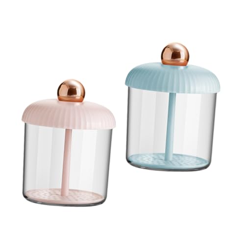 minkissy 2 Piezas burbujeador húmedo limpiador albaricoque burbuja gel baño bath Espumador de jabón para manos taza de espuma facial herramienta de cuidado de la piel AbS