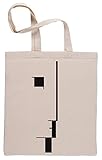 Top Qualität Gesicht Profil Kunst Einkaufstasche Shopping Bag Beige