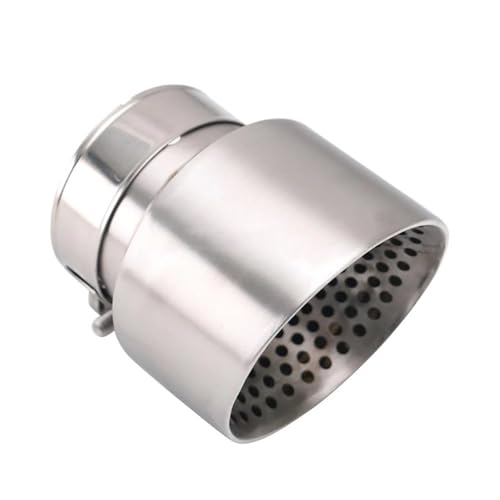 Terminal de escape de acero inoxidable 304 con salida de bocina de 89mm para coche 5