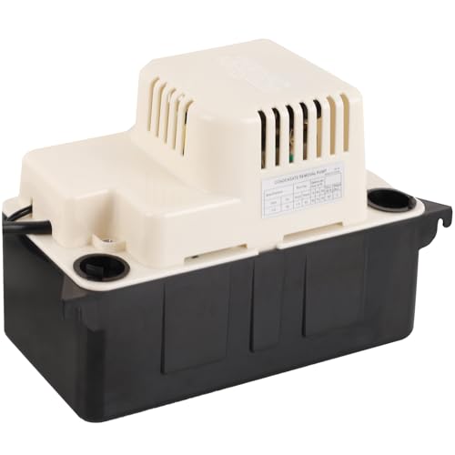 Condensate Removal Pump, 80 GPH 1/30 HP Automatic Condensate Pump for HVAC, AC Condensate Removal for Air Conditioner, Dehumidifier, Furnace