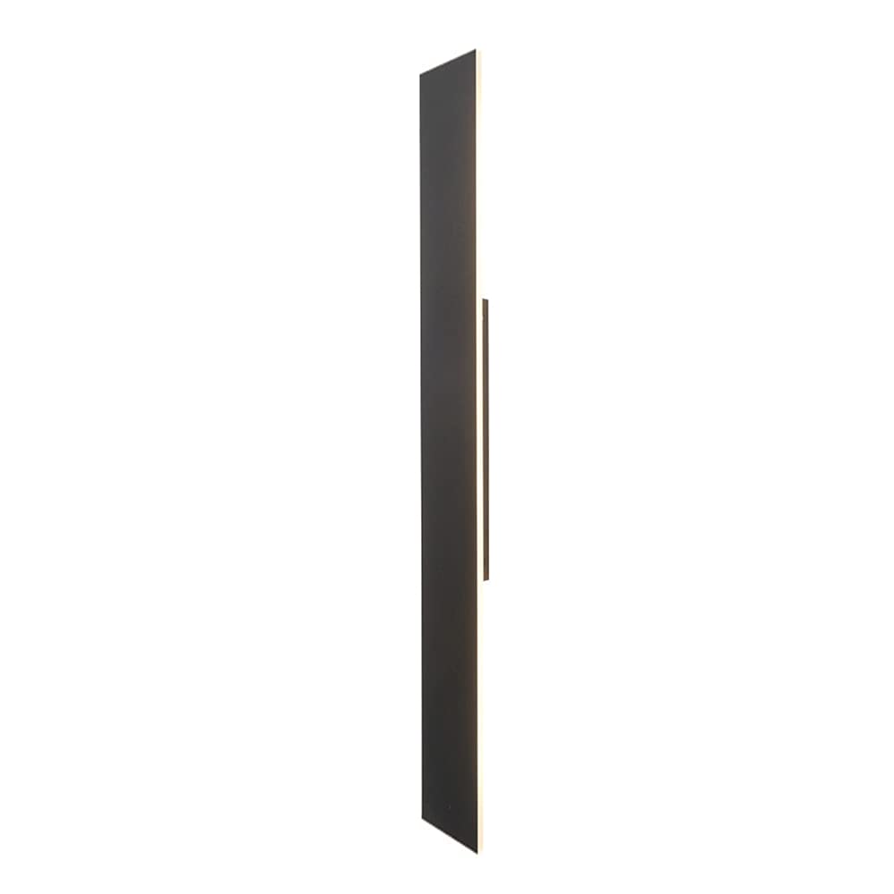 MESOVFCA Ultra-Thin Black Metal LED Wall Light - Dimmable Linear Aluminum Sconce for Living Room, Bedroom, and Corridor(120CM)