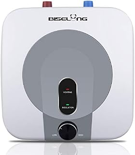 110V-120V Electric Mini-Tank Hot Water Heater Storage,1.5KW Kitchen Household Compact Size Point-of-Use, Hot