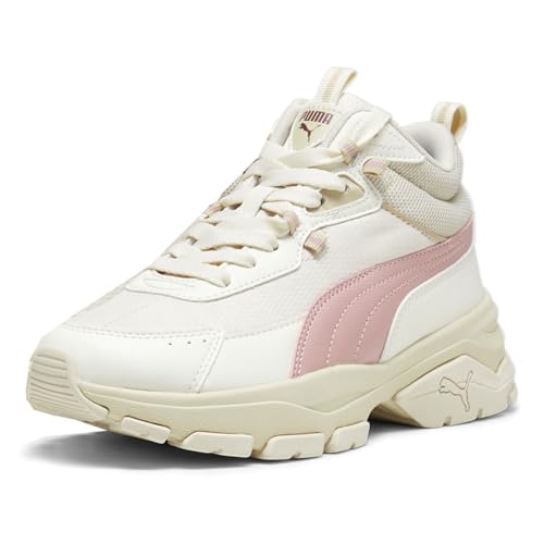 PUMA Womens Cassia Via Mid Lace Up Sneakers Shoes Casual - Off White2