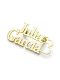 JSDDE Personalised Name Brooch Stainless Steel Custom Pin Brooches for Collar Hat Gifts for Women Men Gold
