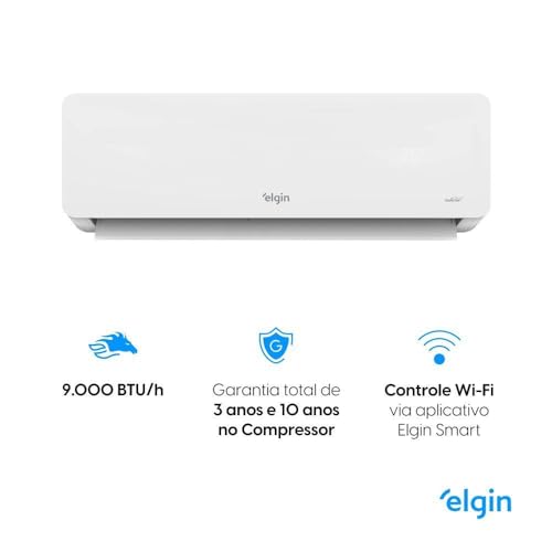 Ar Condicionado Split Hi Wall Elgin Eco Dream Connect Inverter 9.000 Btus Quente e Frio 220v R-32