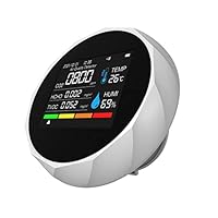 Amazon.co.jp: 家庭用温度モニター-6in1 CO2メーター空気質湿度