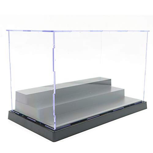 3 Tier Clear Acrylic Display Box Case Stand Assemble Countertop Box Storage Cube