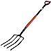 Produktbild Spatengabel 129 cm Gabel gebogen Forke Dunggabel Mistgabel Mit 4 Zinken, Länge: 129 cmHeugabel Stahl M031