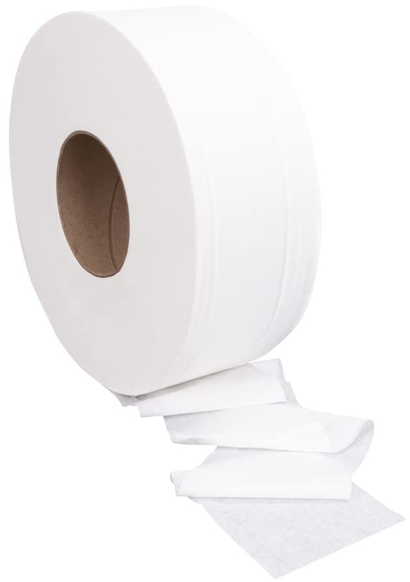 Sofidel Right Choice White 2 Ply Jumbo Roll Towel Toilet Tissue, 9 x 1000 Feet - 12 per case.