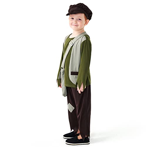 Disfraz Infantil Victoriano Verde Talla Small miniatura 5