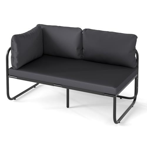 COSTWAY Garten Lounge Sofa, Lounge Möbel Outdoor, Gartensofa mit...