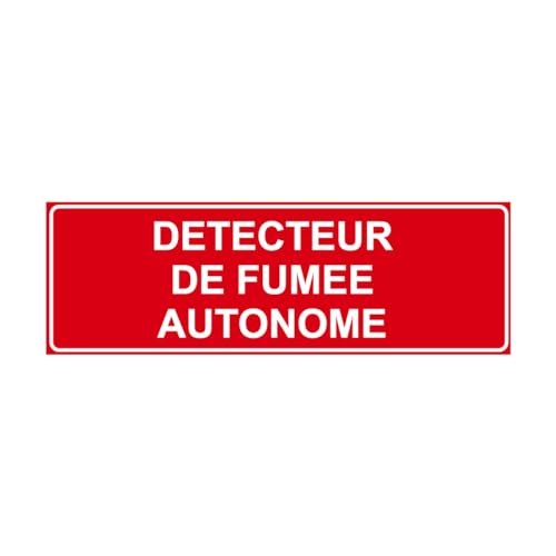 F143 - Détecteur de fumée autonome - Panneau et Signalisation Incendie - Dimensions au choix - Norme ISO 7010