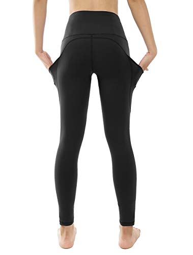 image for Dragon Fit High Waist Fleece Lined Yoga Leggings with 3 Pockets,Tummy 