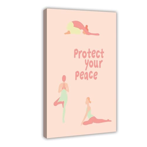 Poster sur toile Protect Your Peace une toile inspirante pour votre esprit