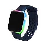 Deskium Reloj de pantalla LED, reloj digital grande impermeable clásico de moda, reloj deportivo