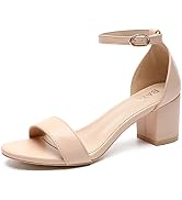 Amazon.com | Black Heels for Women Closed Toe - 2 Inch Womens Dress Shoes  Low Heel Ankle Strap Chunky Heels for Wedding Bridal Pump Shoes, Size 6 |  Pumps