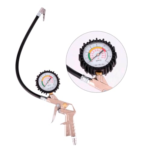 Bomba Manual Calibrador Manometro 220PSI Pneus