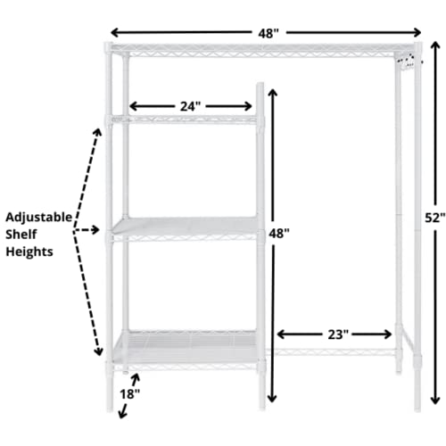 Dormco Suprima Adjustable Shelving - The Shelf Supreme - White #TOP2