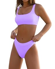Purple Two Piece Swimsuit