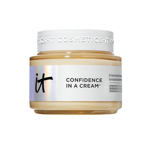 IT Cosmetics Confidence in a Cream Jumbo - Hydrating & Anti Aging Face Moisturizer, Visibly Reduces Fine Lines & Wrinkles, Up To 48H Hydration, Repairs Skin Barrier, Squalane & Ceramides - 4 fl oz
