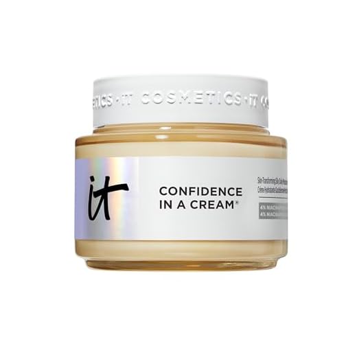 IT Cosmetics Confidence in a Cream Anti Aging Face Moisturizer – Visibly Reduces Fine Lines, Wrinkles & Signs of Aging Skin in 2 Weeks, 48HR Hydration with Hyaluronic Acid, Niacinamide - 4 fl oz