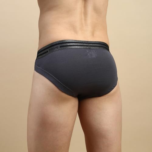 Image of Zoiro Men's Brief | Soft Band | Soft No-Marks Elastic | Breathable Innerwear | Pack of 1 | Color May Vary