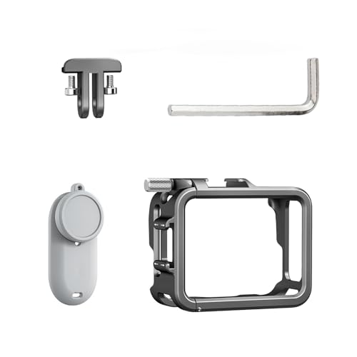 Support de caméra d'action GO 3S pour vlogs et sport avec cage en métal ouverte