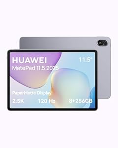 HUAWEI MatePad 11.5 2025 Tablet 2.5K 120Hz Eye Comfort PaperMatte Display, 8+2568GB, 10100 mAh Battery, 40W SuperCharge, WiFi 6, Bluetooth 5.2, Quad Speakers, Space Gray