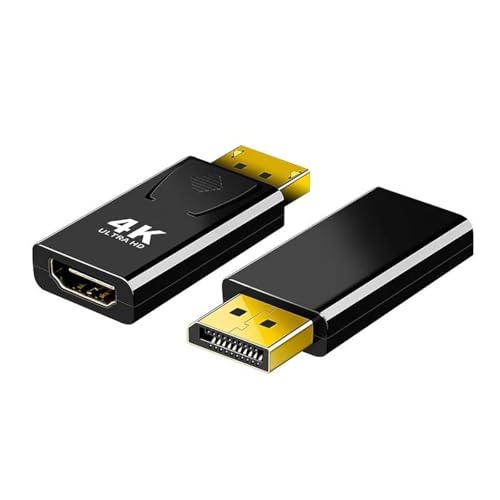 eppfun 2Pack Adaptador HDMI a Displayport, 4K HDMI to Displayport, DP (Puerto de Pantalla) Convertidor Macho a Hdmi Hembra para PC, TV, Monito, Proyectores
