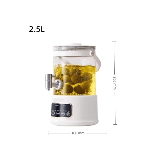 Tetera eléctrica de vidrio 2.5L con panel táctil miniatura 5