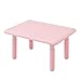 Produktbild Yjzy Kindertisch,Höhenverstellbar,Kindergarten,Frühpädagogisches Zentrum,Zuhause,Lernen,Spiele,Kleiner Esstisch,Ideales Geschenk für Jungen und Mädchen/Rosa / 80X60cm