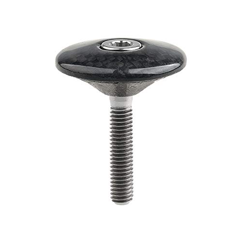 Wanyifa 1 1/8 Inch 3K Carbon Fiber Cycling Headset Stem Top Cap thumb #1