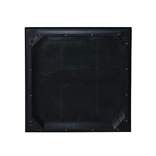 International Concepts Solid Wood Dining Table With Shaker Legs, 30 By 30 By 36-Inch, Black #TOP5