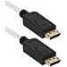 QVS 10ft DisplayPort UltraHD 4K White Cable with Black Connectors & Latches - DisplayPort for Projector, Monitor, Computer, Audio/Video Device - 10 ft - 1 x DisplayPort Male Digital Audio/Video -