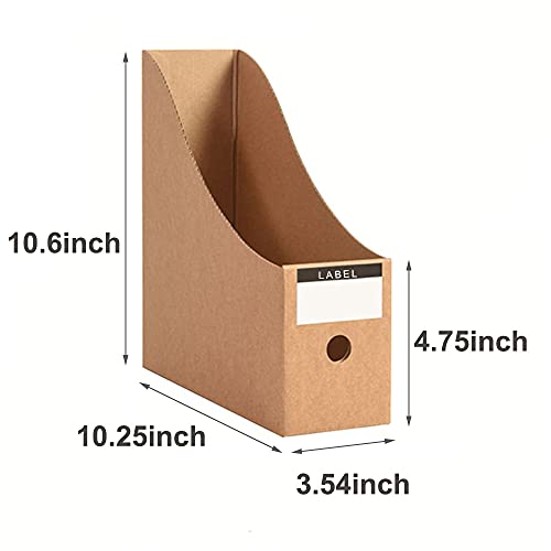 Fiyerna FY05221 Foldable Desk File Holder Organizer Sturdy Cardboard Magazine Storage Box Document Rack thumb #1
