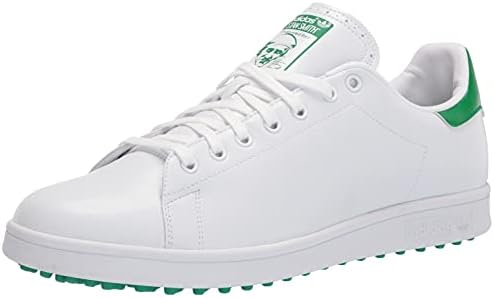 adidas mens Stan Smith Golf Shoe, White/Green/White, 13 US