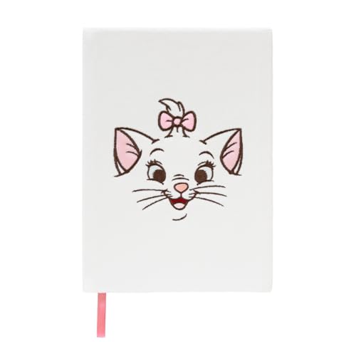 Grupo Erik - Carnet de Notes Disney, Marie, Les Aristochats, Couverture en Peluche | Bullet Journal, Notebook, Bullet Agenda, Carnet Format A5
