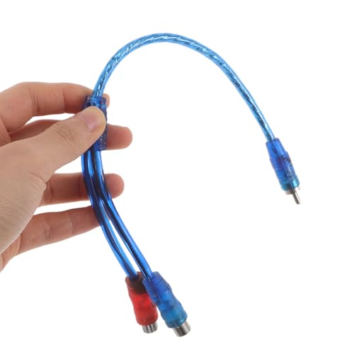 Cable divisor de audio RCA macho a doble hembra UKCOCO de 10 piezas para amplificador de coche 4