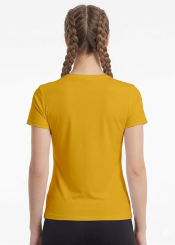 Image of INDISSH Yoga Tshirt for Women Cotton | Graphic Printed Yoga Round Neck Short Sleeves T-Shirt for Woman - WRN-YOGAB-PAR