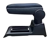 carLLL Car Armrest Storage Box, for VW, for Polo 9N / 9N2 / 9N3 2001-2009 Leather Custom Fit Center Console Storage Box Com, Fortable Armrest