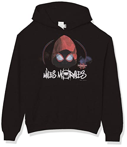 Sweat à capuche Miles Morales vêtement noir pour adolescent de taille L