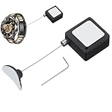 Empêcher les remplacements : votre télécommande TV en sécurité et évitez la perte ou le vol avec ce câble antivol rétractable ; une solution fiable pour un usage domestique ou professionnel