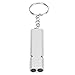 Pilipane 10Pcs Aluminum Alloy Emergency Survival Whistle, Emergency Survival Whistle, Lifeguard Whistle with Keychains(Sliver)