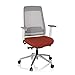 Produktbild hjh OFFICE 790003 Profi Bürostuhl CHIARO T2 Stoff Rostrot/Grau ergonomischer Drehstuhl, Sitzhöhe & -Tiefe verstellbar, Netzrücken