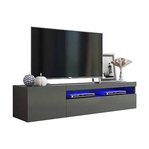 WHOUS TV-Ständer in Anthrazit 150cm