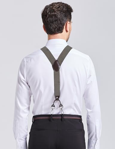 Image of Men's Suspenders with Swivel Hooks and Adjustable Braces, Suitable for Heavy Duty, Big and Tall