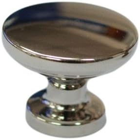 Urbanest Tutbury Round Cabinet Hardware Knob 1 3/16" Diameter, 10 Pack (Brushed Satin Nickel)