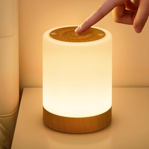 La Mejor Recopilación de Lámparas ambientadoras - los preferidos. 42 Lámpara de Noche, Sepper Lámpara de Mesita de Noche USB Recargable Regulable, 5 Niveles de Brillo 256 Colores RGB, Control Remoto y Control Tactil Lampara Ambiente Lámpara de...