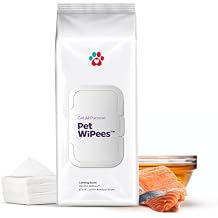 Cat All Purpose Pet WiPeesTM 100 Daily Cat Bath Wipes, All Natural Cat Wipes for Ears, Fur & Folds, Gentle Pet Wipes for Cats, pH-Balanced to Cats Specific Skin & Biome Calming, 100ct